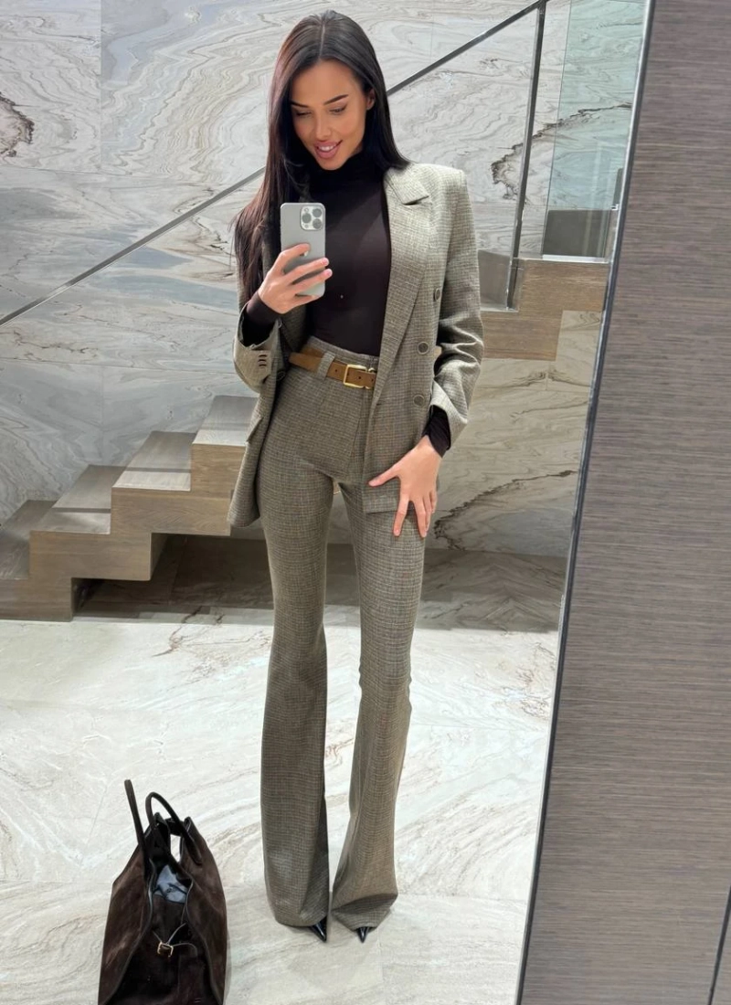 Жакет в клетку