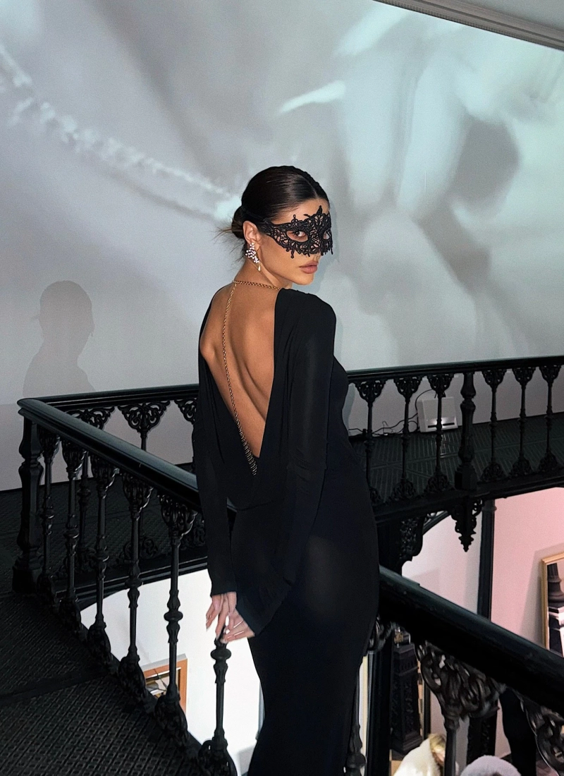 Платьe Sunset maxi черный