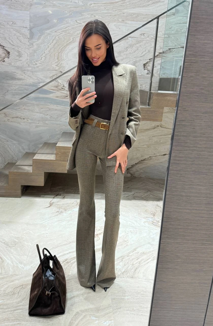 Жакет в клетку