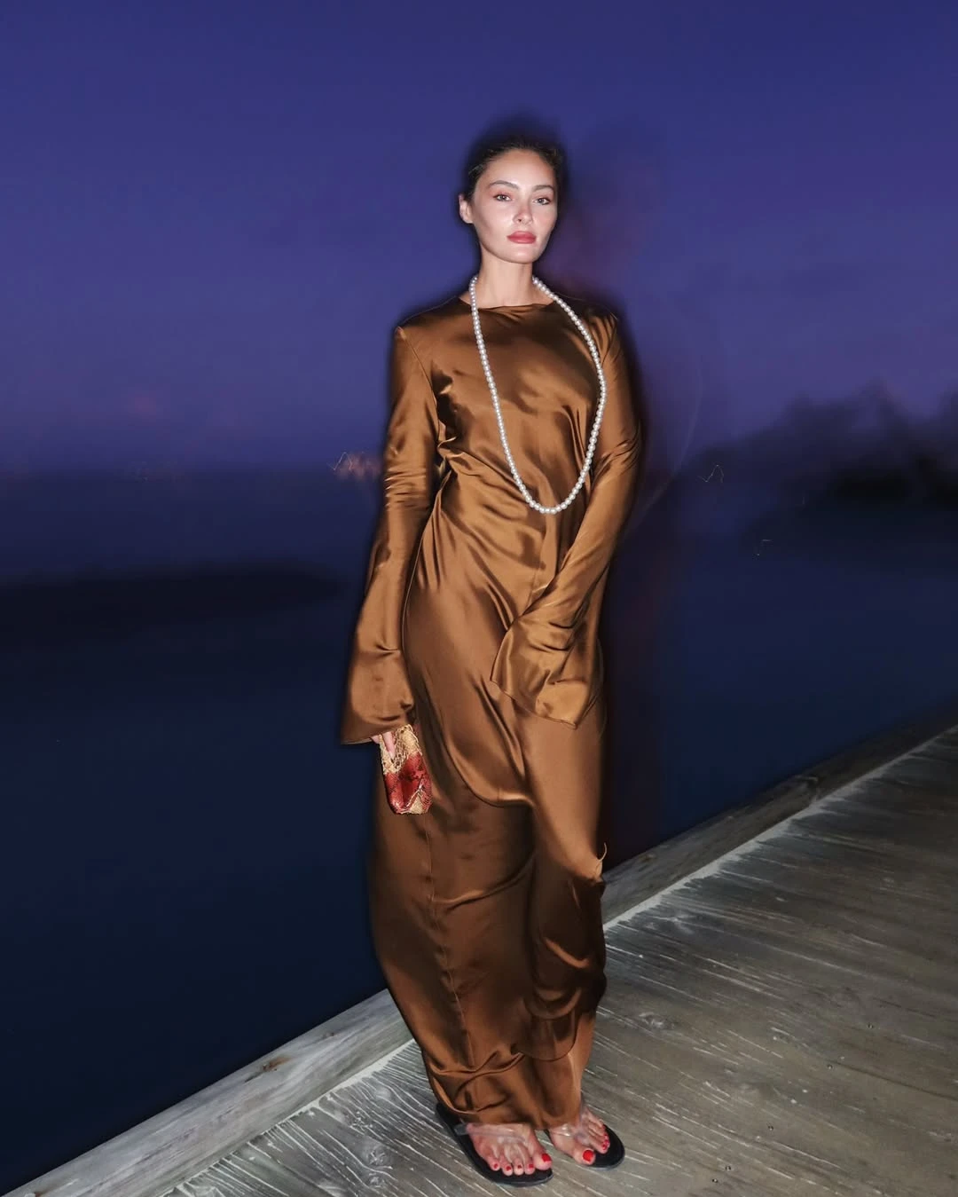 Платье Serene корица